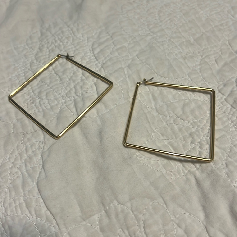 Uncommon James square hoop earrings